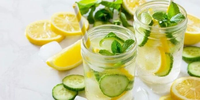 عصير الليمون مع الخيار لتخفيف الوزن